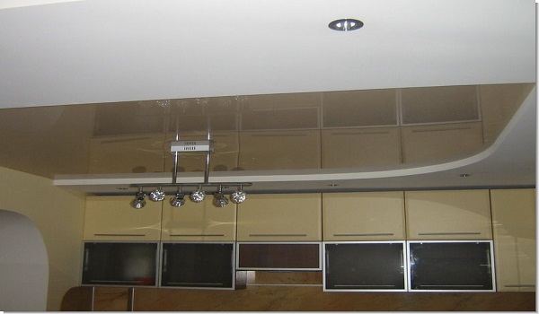 натяжной потолок для кухни